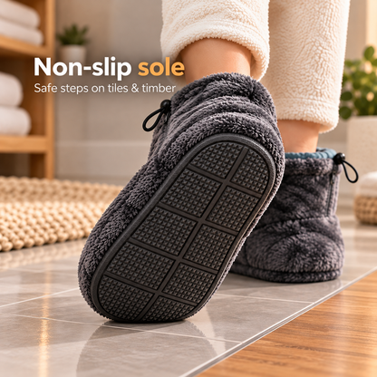 Heated Plush Slipper Boots