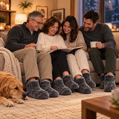Heated Plush Slipper Boots